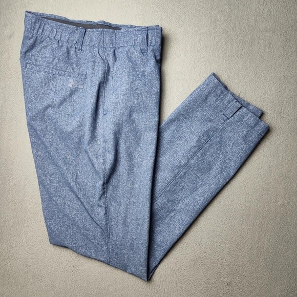 Under Armour Chino Pants Mens 34x34 Blue Golf Performance Stretch Tech 1309549 - Picture 1 of 12